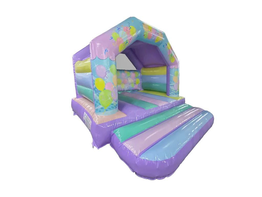 Dmuchaniec rama A Party 3,9 × 3,7 m, pastelowy wielokolorowy — zdjęcie 2 z 4