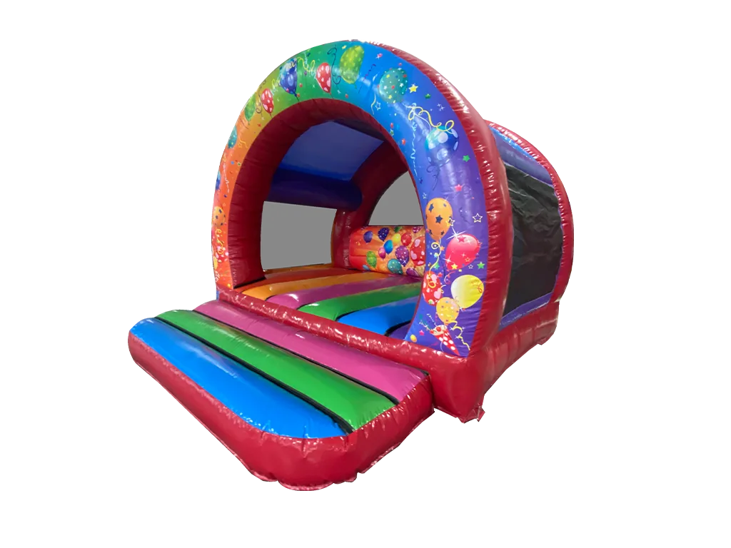 Dmuchaniec zakrzywiony Party 3,8 × 3,85 m, wielokolorowy — zdjęcie 3 z 6