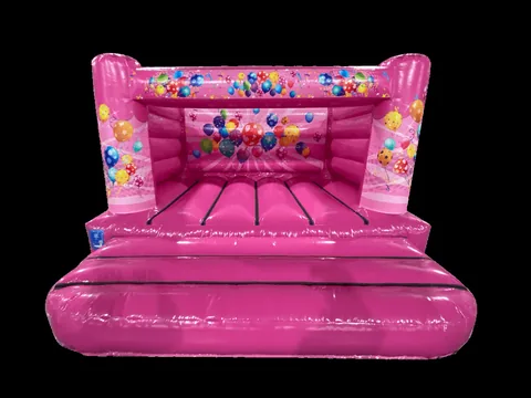 Dmuchaniec rama H Party z niskimi ścianami 3,9 × 3,7 m, różowy