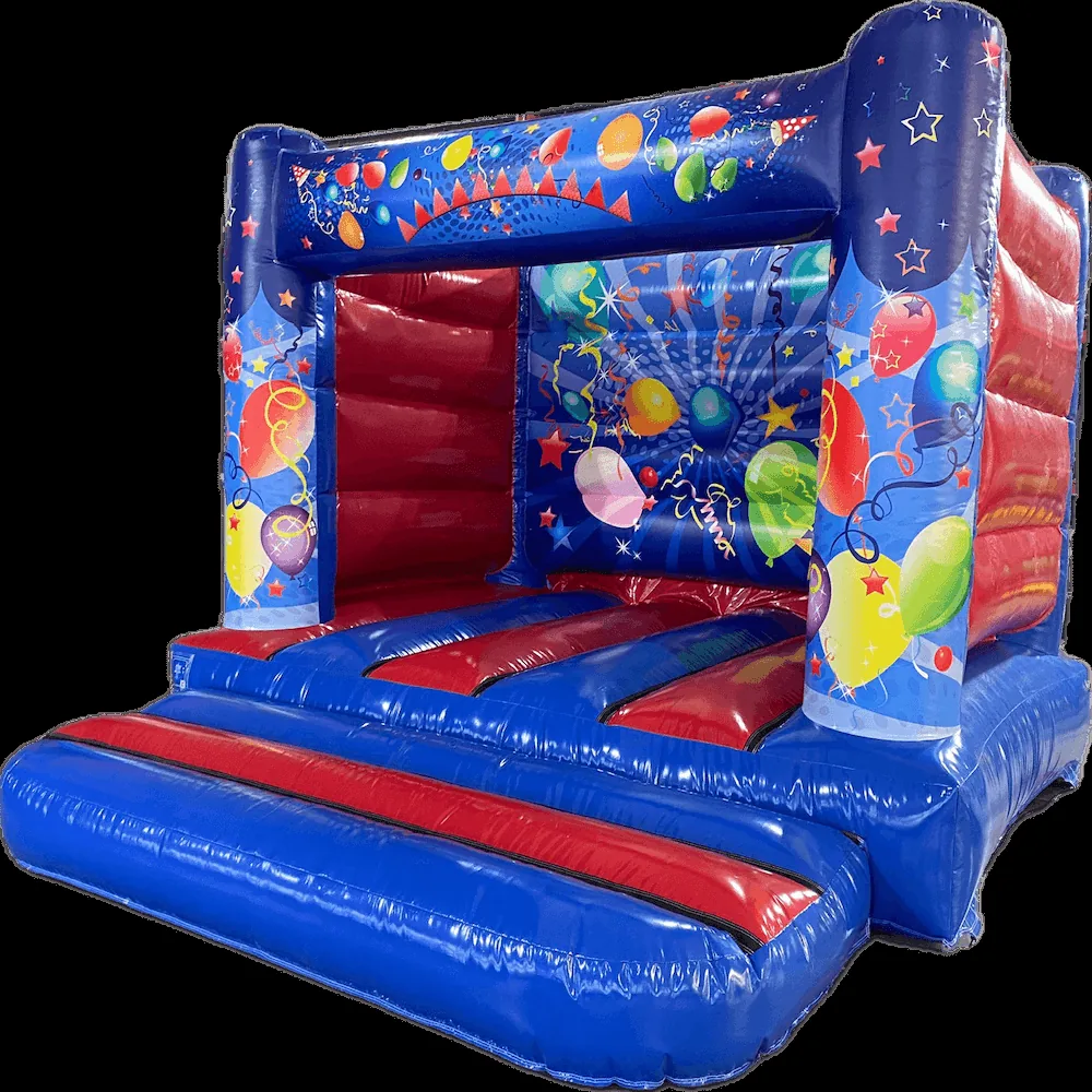 Dmuchaniec rama H Party 3,9 × 3,7 m, niebiesko-czerwony — zdjęcie 5 z 5