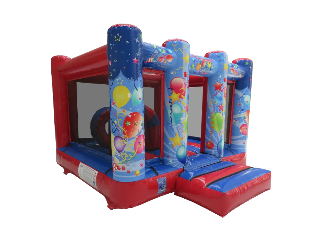 Dmuchaniec Midi Party 4,05 × 3,1 m, niebiesko-czerwony — zdjęcie 2 z 6