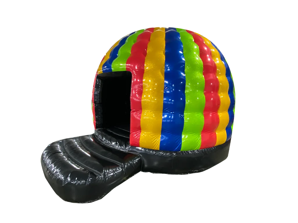 Dmuchana mini kopuła Disco z brokatem 4,8 × 3,8 m, wielokolorowa, wersja Disco Ready — zdjęcie 6 z 6