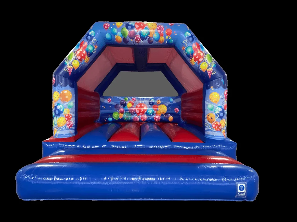 Dmuchaniec rama A Party 4,6 × 4,7 m, niebiesko-czerwony — zdjęcie 1 z 6