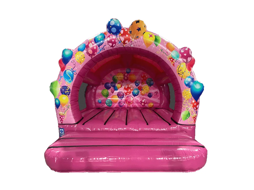 Dmuchaniec Party z profilowanym łukiem 3,8 × 4,2 m, wielokolorowy — zdjęcie 3 z 3