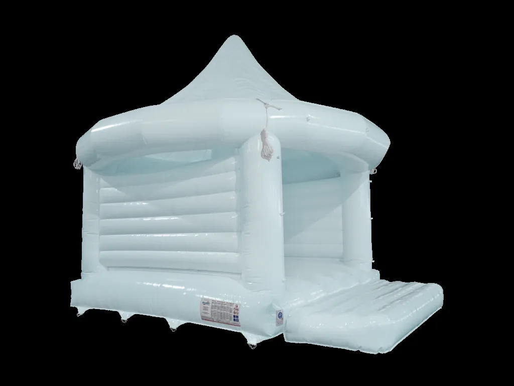 Dmuchaniec Karuzela 6,7 × 6,1 m, pastelowy niebieski, wersja Disco Ready — zdjęcie 3 z 3