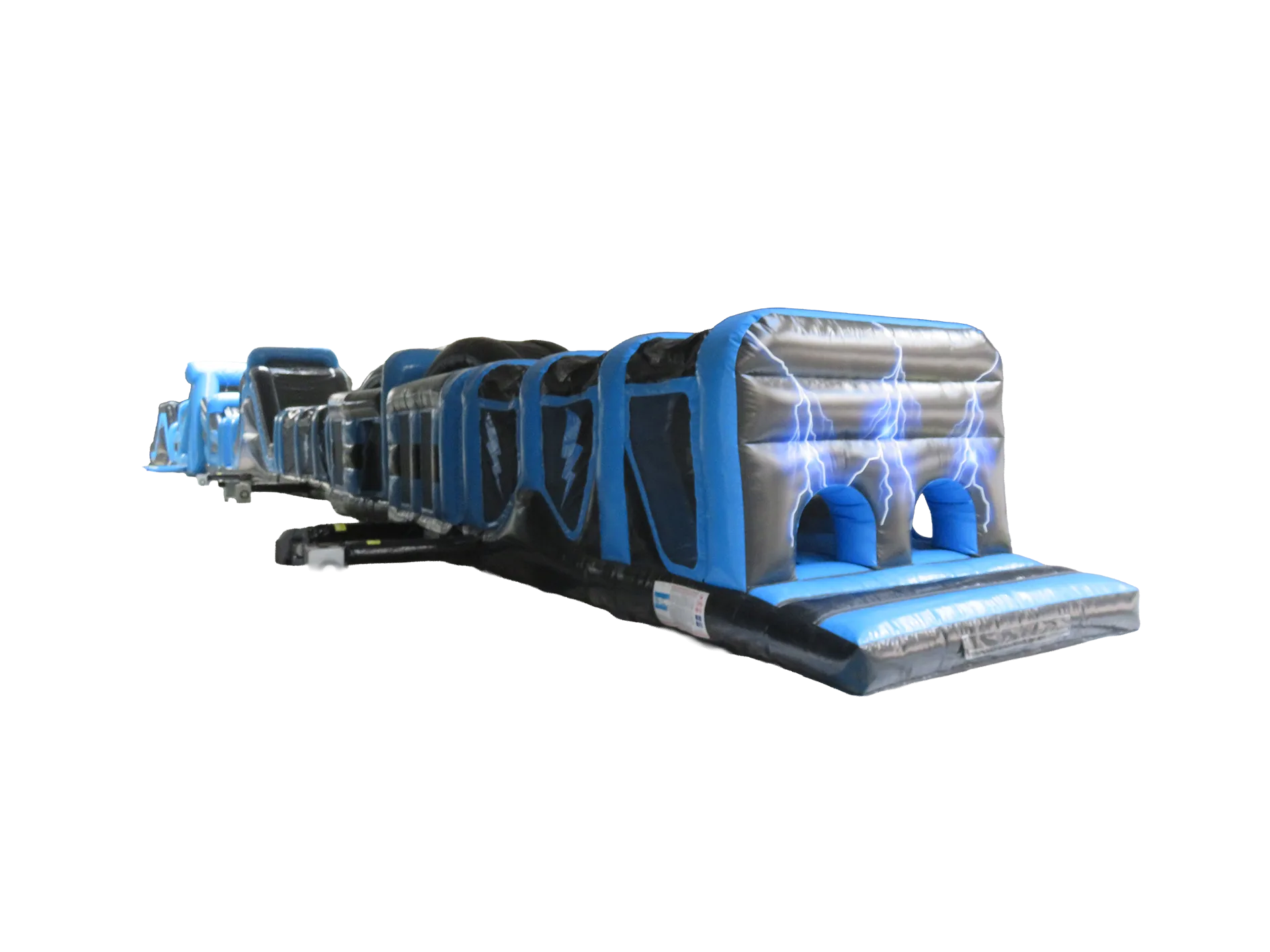 Sześcioczęściowy dmuchany tor przeszkód Lightning Energy Assault 47,45 m — zdjęcie 3 z 5