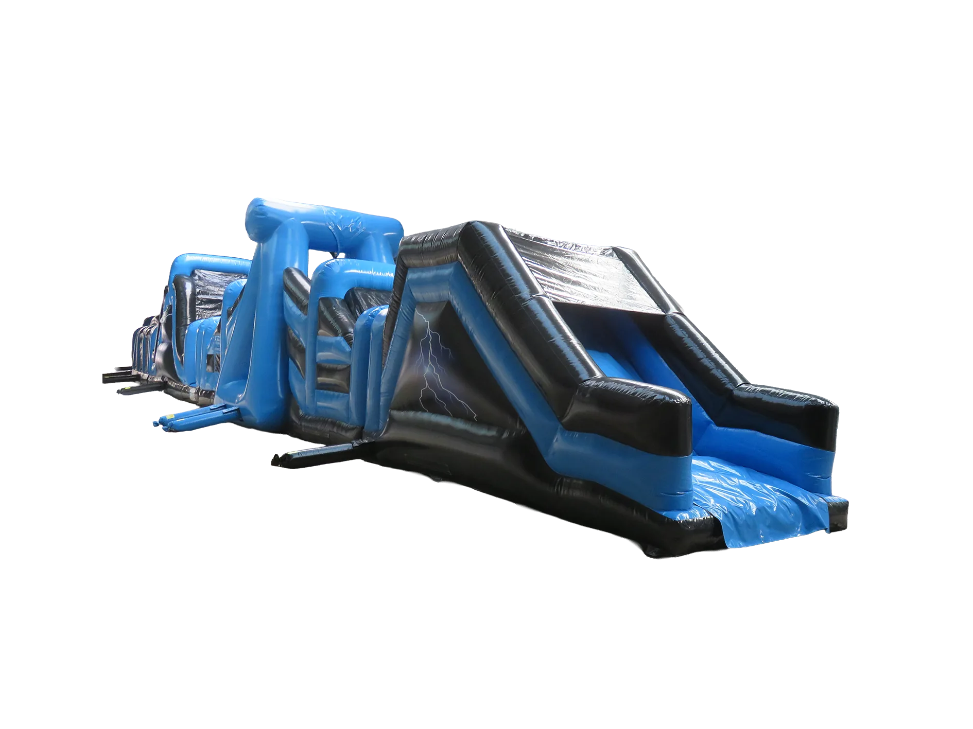 Sześcioczęściowy dmuchany tor przeszkód Lightning Energy Assault 47,45 m — zdjęcie 5 z 5