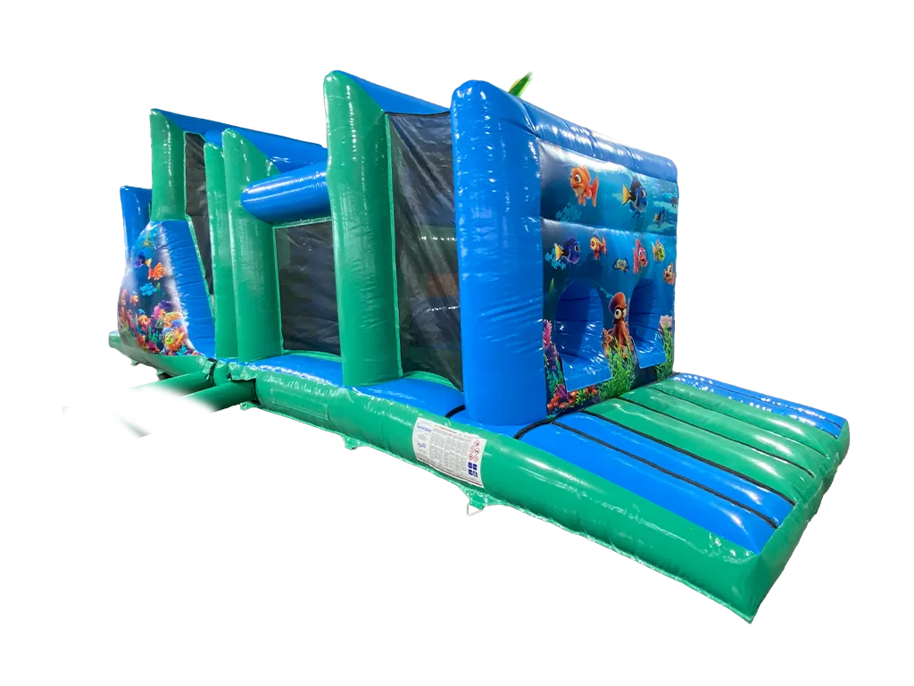 Dwuczęściowy dmuchany tor przeszkód Ocean 12,3 m — zdjęcie 3 z 6