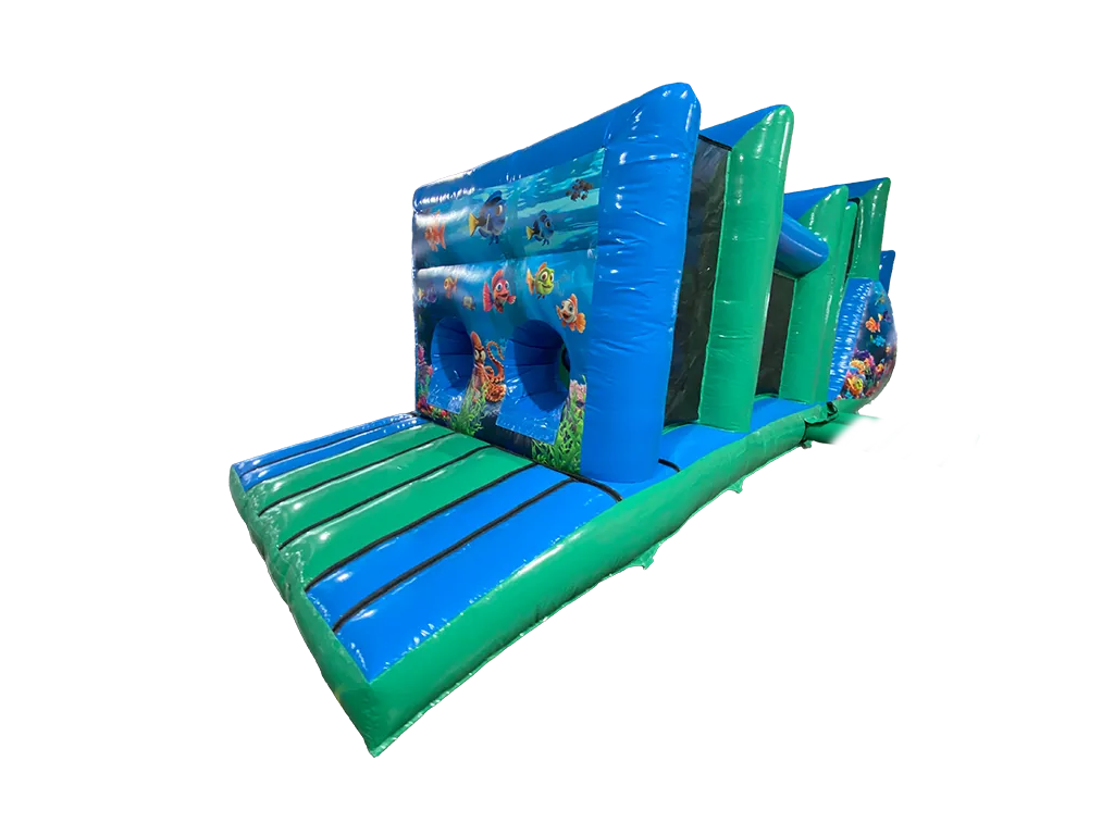 Dwuczęściowy dmuchany tor przeszkód Ocean 12,3 m — zdjęcie 4 z 6