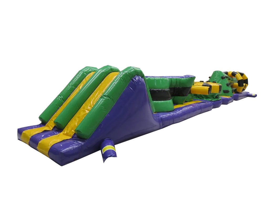 Dmuchany tor wodny Whirligig 14,9 m, zielono-fioletowy — zdjęcie 4 z 6