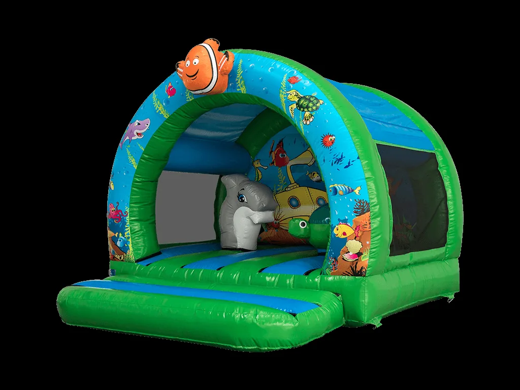 Dmuchaniec 3D Ocean zakrzywiony 3,95 × 3,9 m — zdjęcie 2 z 3