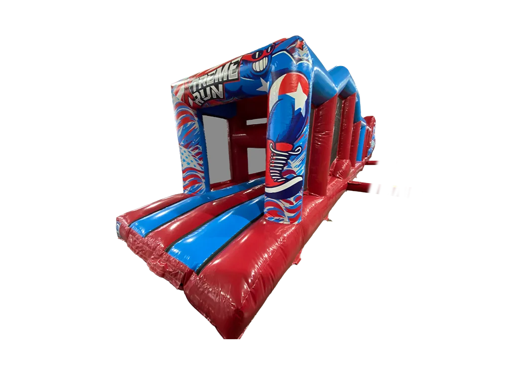 Dwuczęściowy dmuchany tor przeszkód Ninja 18,1 × 2,8 m — zdjęcie 1 z 5