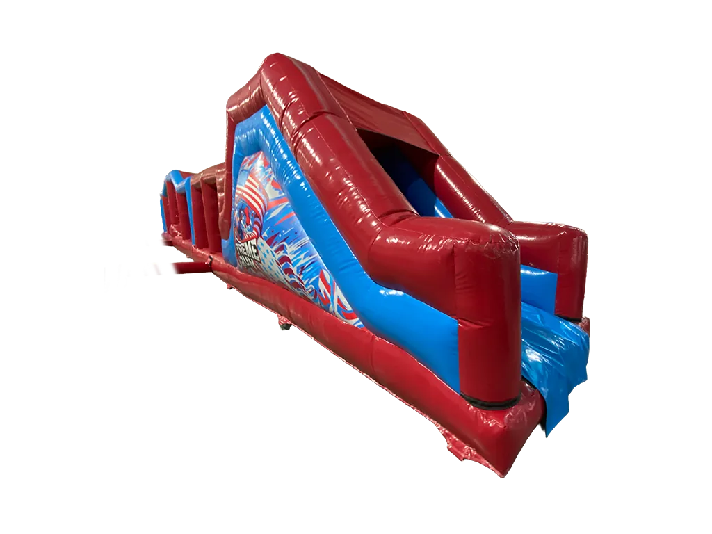Dwuczęściowy dmuchany tor przeszkód Ninja 18,1 × 2,8 m — zdjęcie 3 z 5