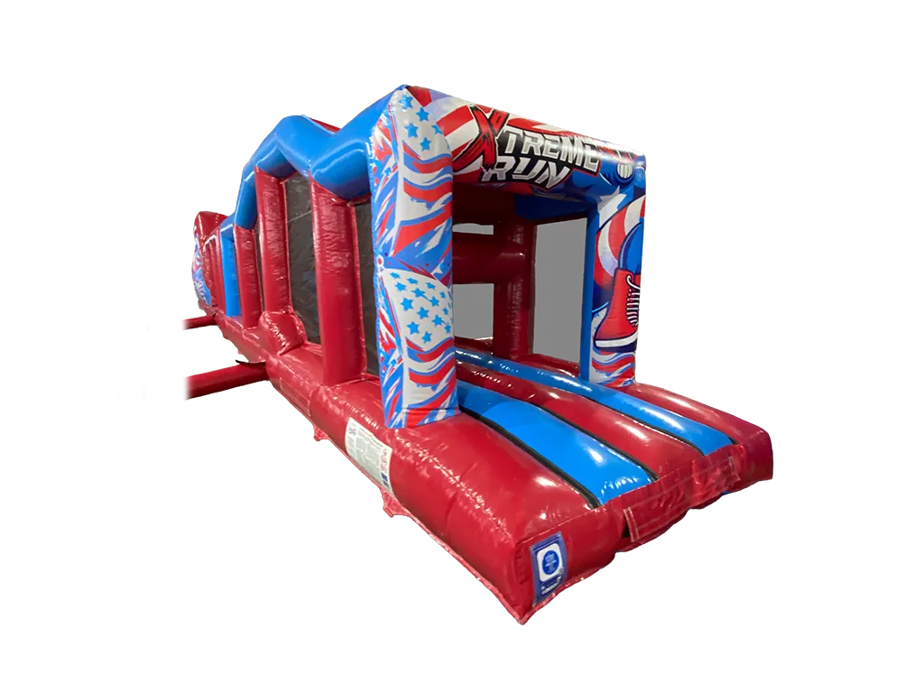 Dwuczęściowy dmuchany tor przeszkód Ninja 18,1 × 2,8 m — zdjęcie 5 z 5