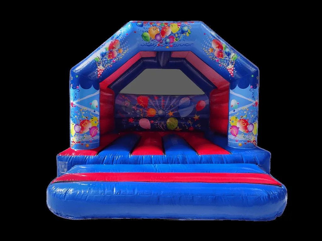 Dmuchaniec rama A Party 3,9 × 3,7 m, fioletowo-niebieski — zdjęcie 5 z 15