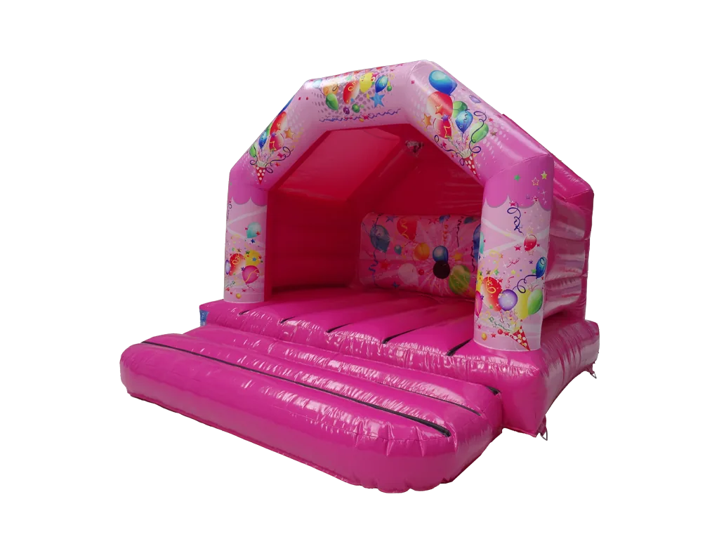 Dmuchaniec rama A Party 3,9 × 3,7 m, różowy, wersja Disco Ready — zdjęcie 6 z 6