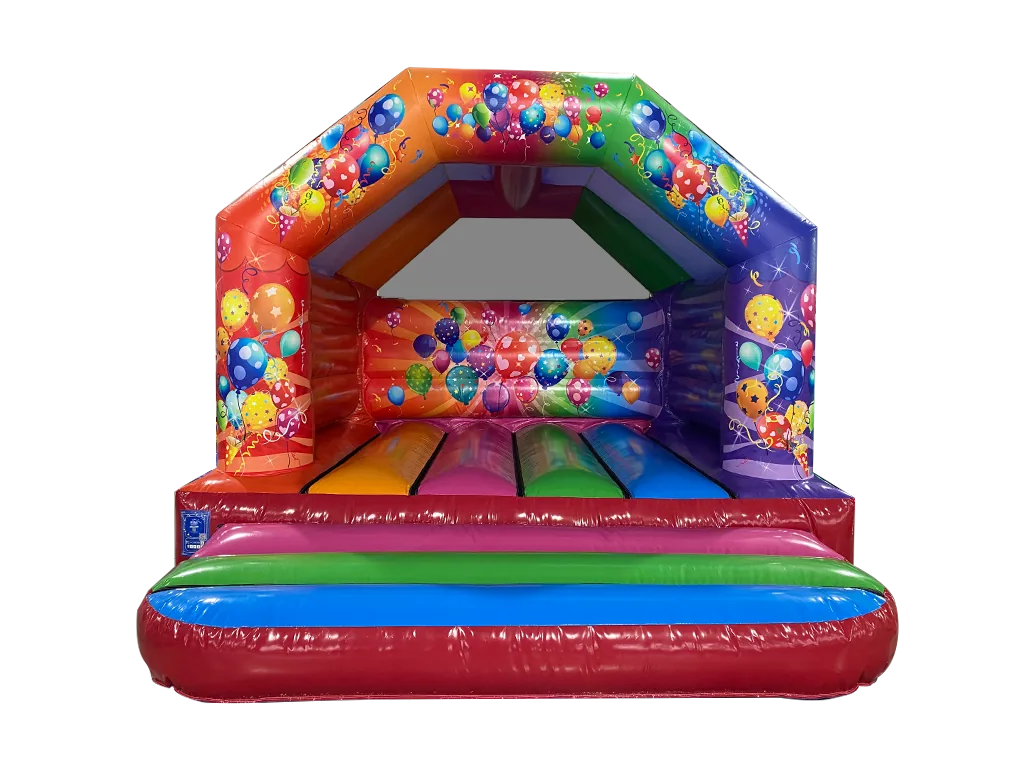 Dmuchaniec rama A Party 3,9 × 3,7 m, niebieski, wersja Disco Ready — zdjęcie 10 z 15