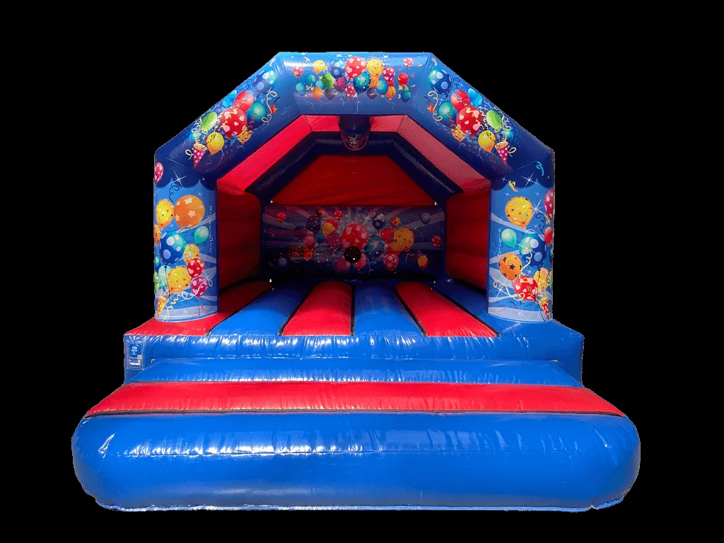 Dmuchaniec rama A Party 3,9 × 3,7 m, niebieski, wersja Disco Ready — zdjęcie 11 z 15