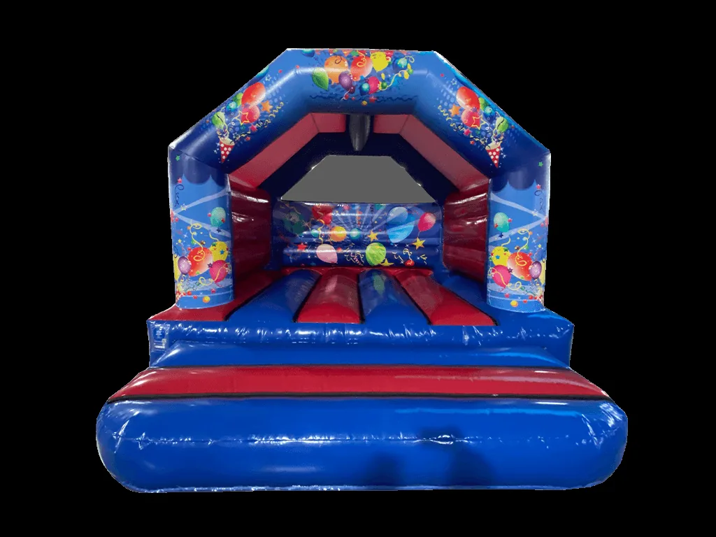 Dmuchaniec rama A Party 3,9 × 3,7 m, niebieski, wersja Disco Ready — zdjęcie 13 z 15