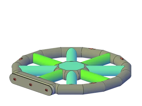 Szczelna przeszkoda wodna Cartwheel 3,96 × 4,02 m