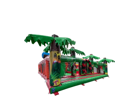 Dmuchana strefa zabawy Jungle Activity Den 11,9 × 10,8 m