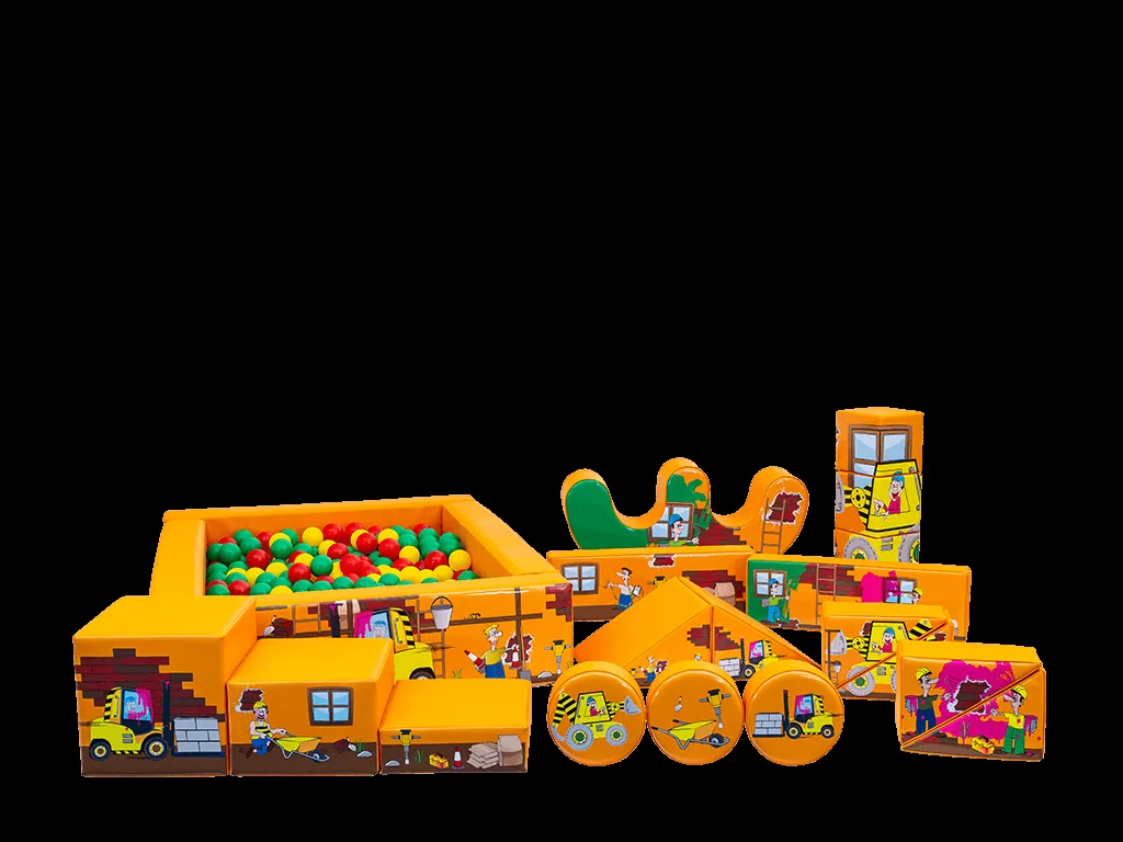 Zestaw soft play Budowa, 19 elementów — zdjęcie 1 z 20