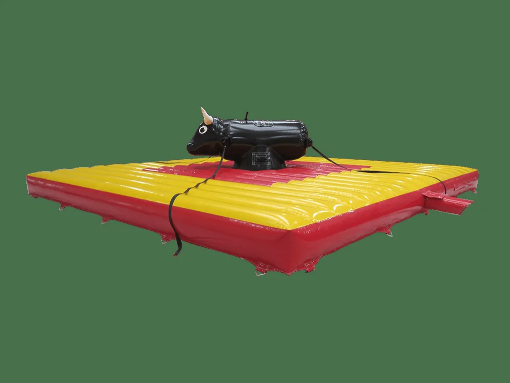 Dmuchana gra rodeo bungee Byk z kwadratową matą 7,4 × 7,4 m — zdjęcie 1 z 1