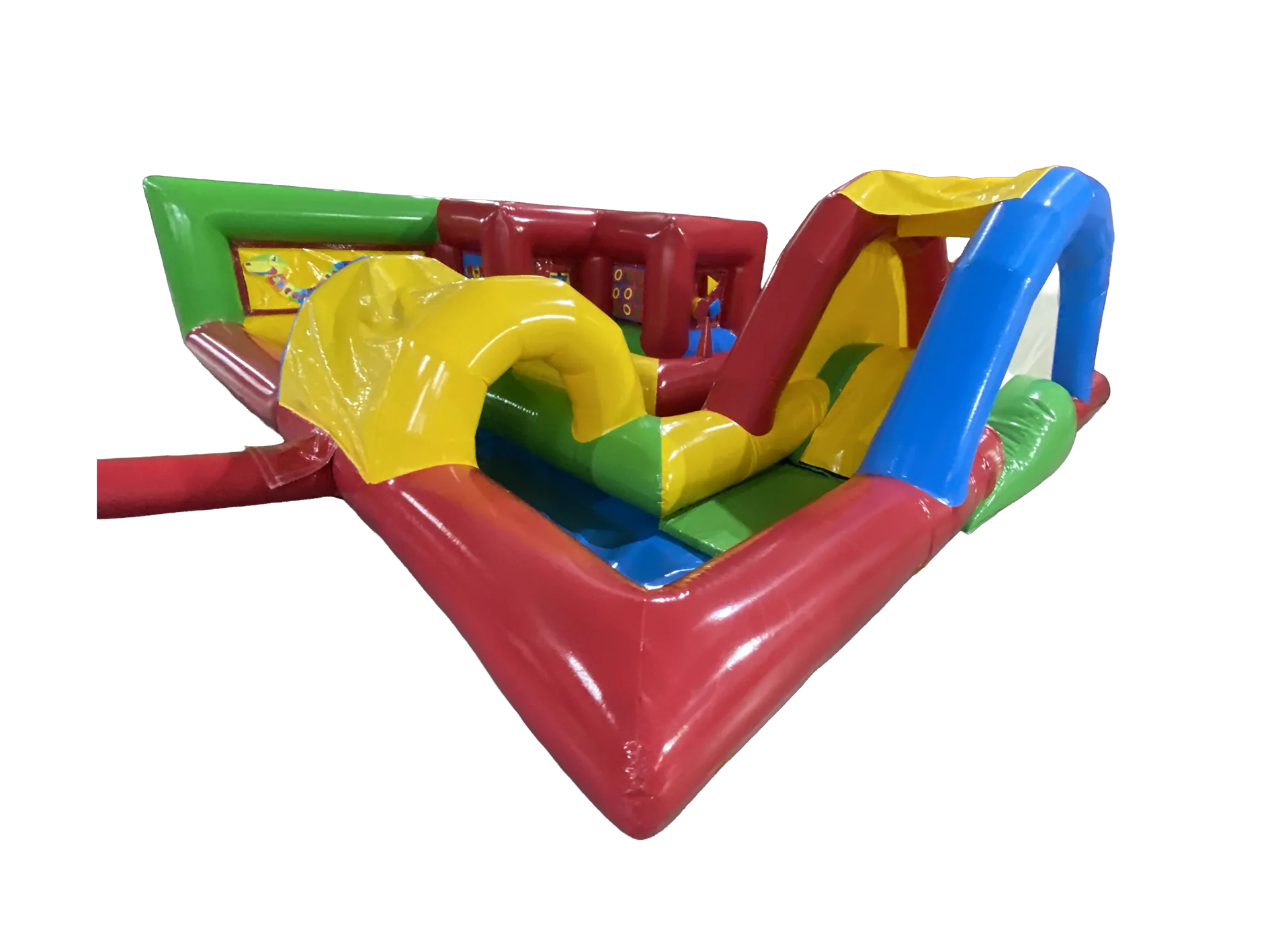 Dmuchana strefa zabawy edukacyjnej ze zjeżdżalnią 6 × 6 m — zdjęcie 4 z 6