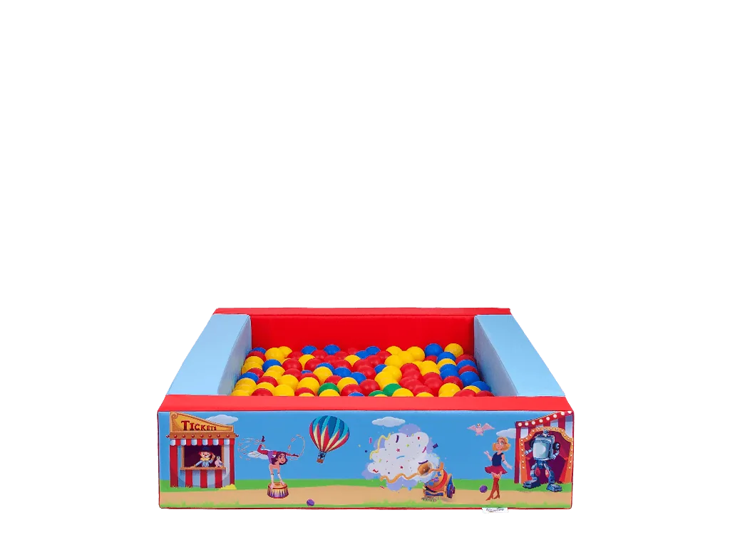 Piankowy basen z piłeczkami Cyrk 1,5 × 1,2 m — zdjęcie 1 z 6