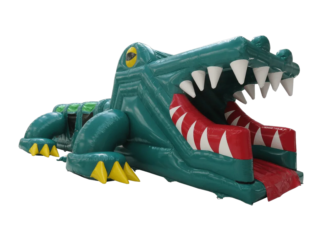 Dwuczęściowy dmuchany tor przeszkód Croco 12,5 m — zdjęcie 4 z 6