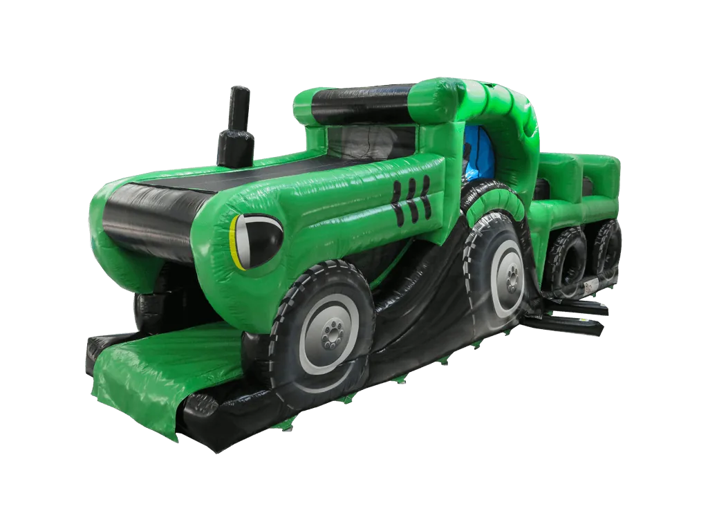 Dwuczęściowy dmuchany tor przeszkód Traktor 12,4 m — zdjęcie 1 z 7