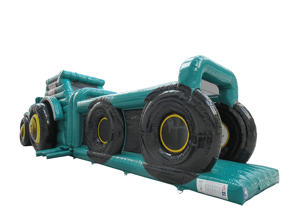 Dwuczęściowy dmuchany tor przeszkód Traktor 17,7 m — zdjęcie 3 z 7
