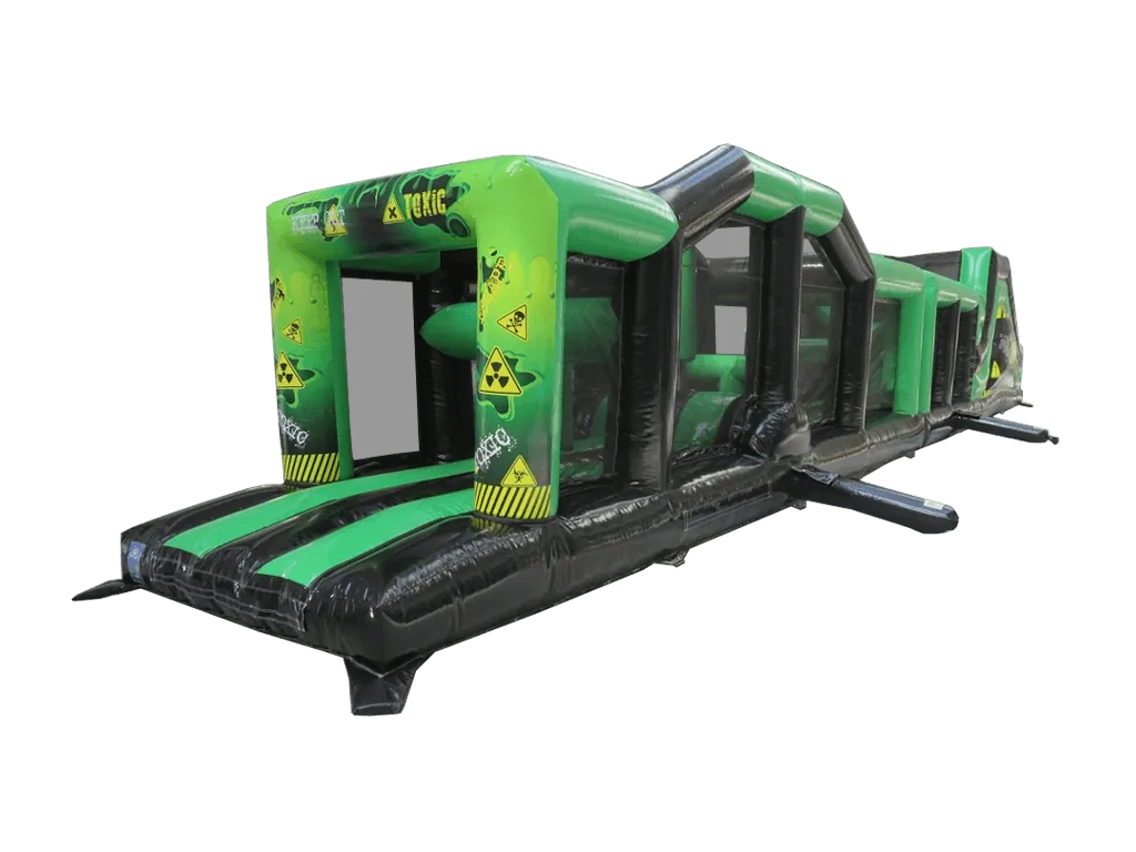 Dwuczęściowy dmuchany tor przeszkód Toxic 18,05 × 2,9 m — zdjęcie 1 z 6
