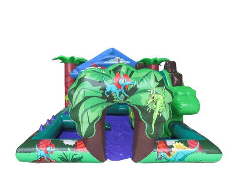 Dmuchana strefa zabawy 3D Dinozaur 6,1 × 4,1 m
