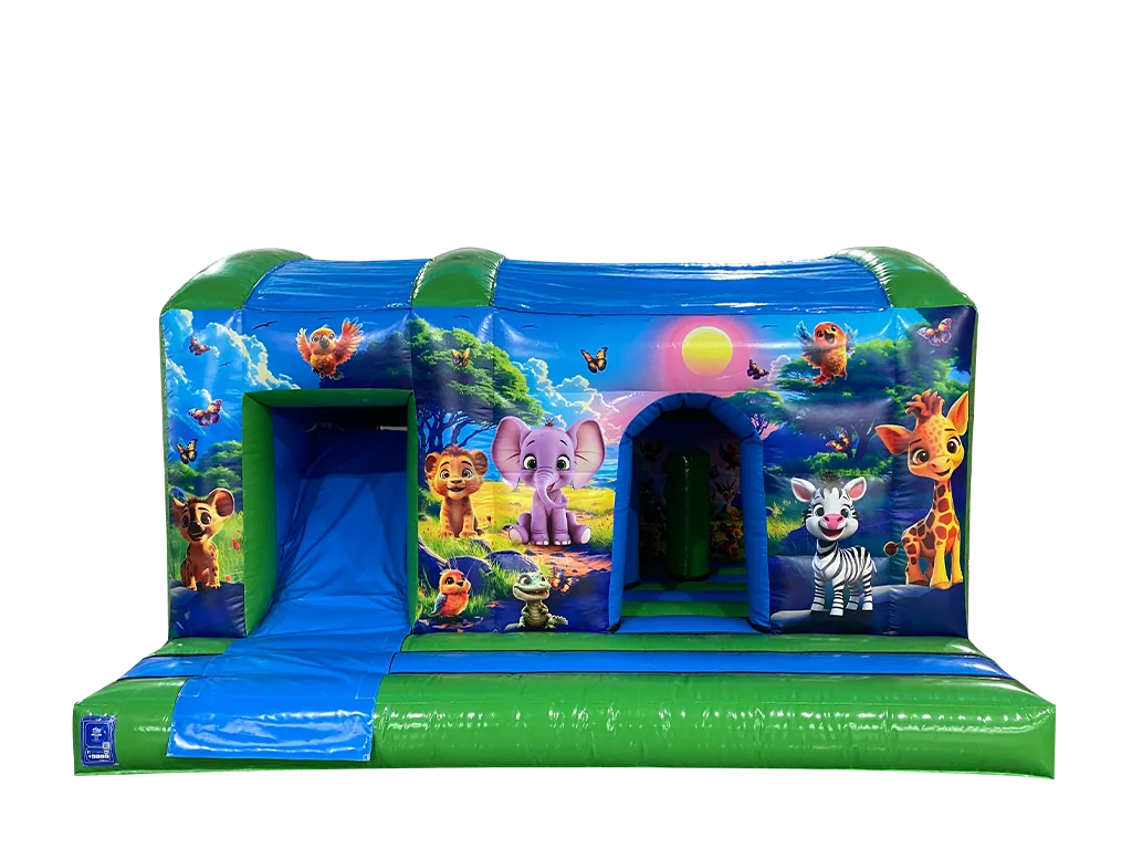 Dmuchane centrum zabaw Multiplay Dżungla 4,7 × 4,8 m — zdjęcie 1 z 7