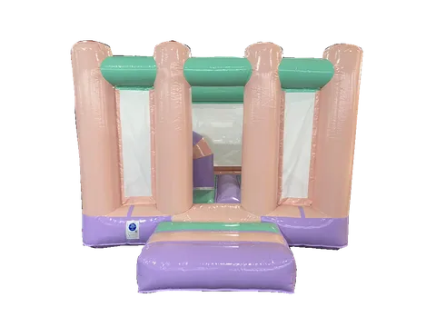 Dmuchaniec midi 4,05 × 3,1 m, pastelowy wielokolorowy
