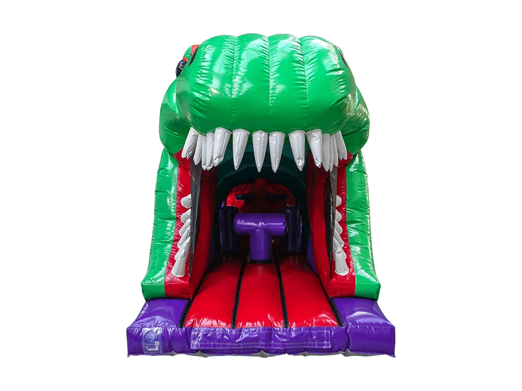 Jednoczęściowy dmuchany tor przeszkód 3D Dinozaur 10,3 × 3 m — zdjęcie 3 z 6