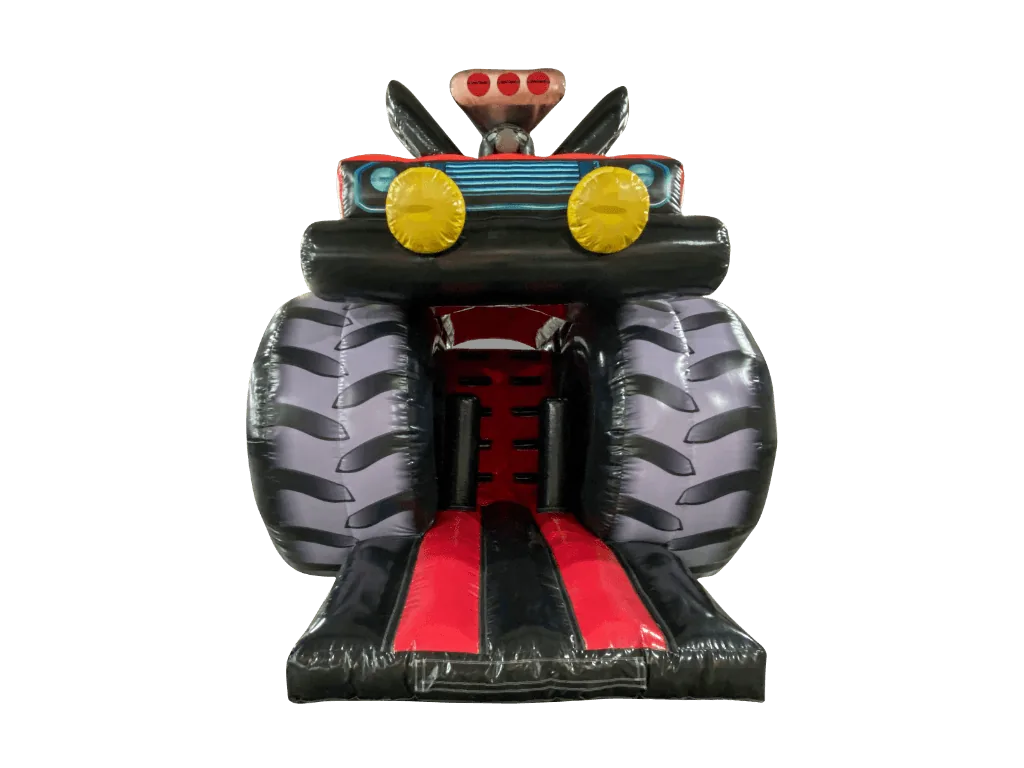 Jednoczęściowy dmuchany tor przeszkód 3D Monster Truck 9,4 × 3,9 m — zdjęcie 6 z 6