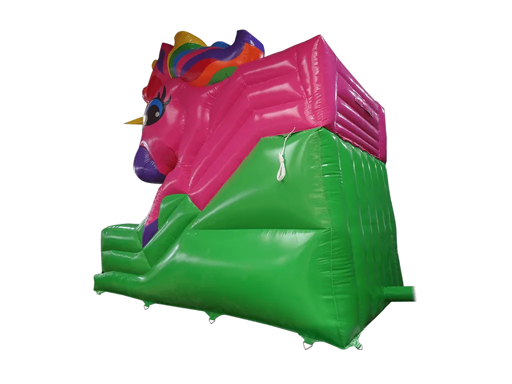 Dmuchana zjeżdżalnia 3D Jednorożec z podestem 3 m, 6,15 × 3,65 m — zdjęcie 3 z 5