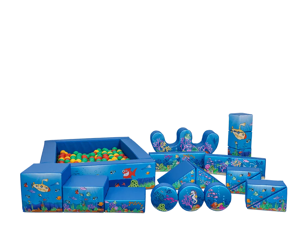 Zestaw soft play Ocean, 19 elementów — zdjęcie 1 z 20