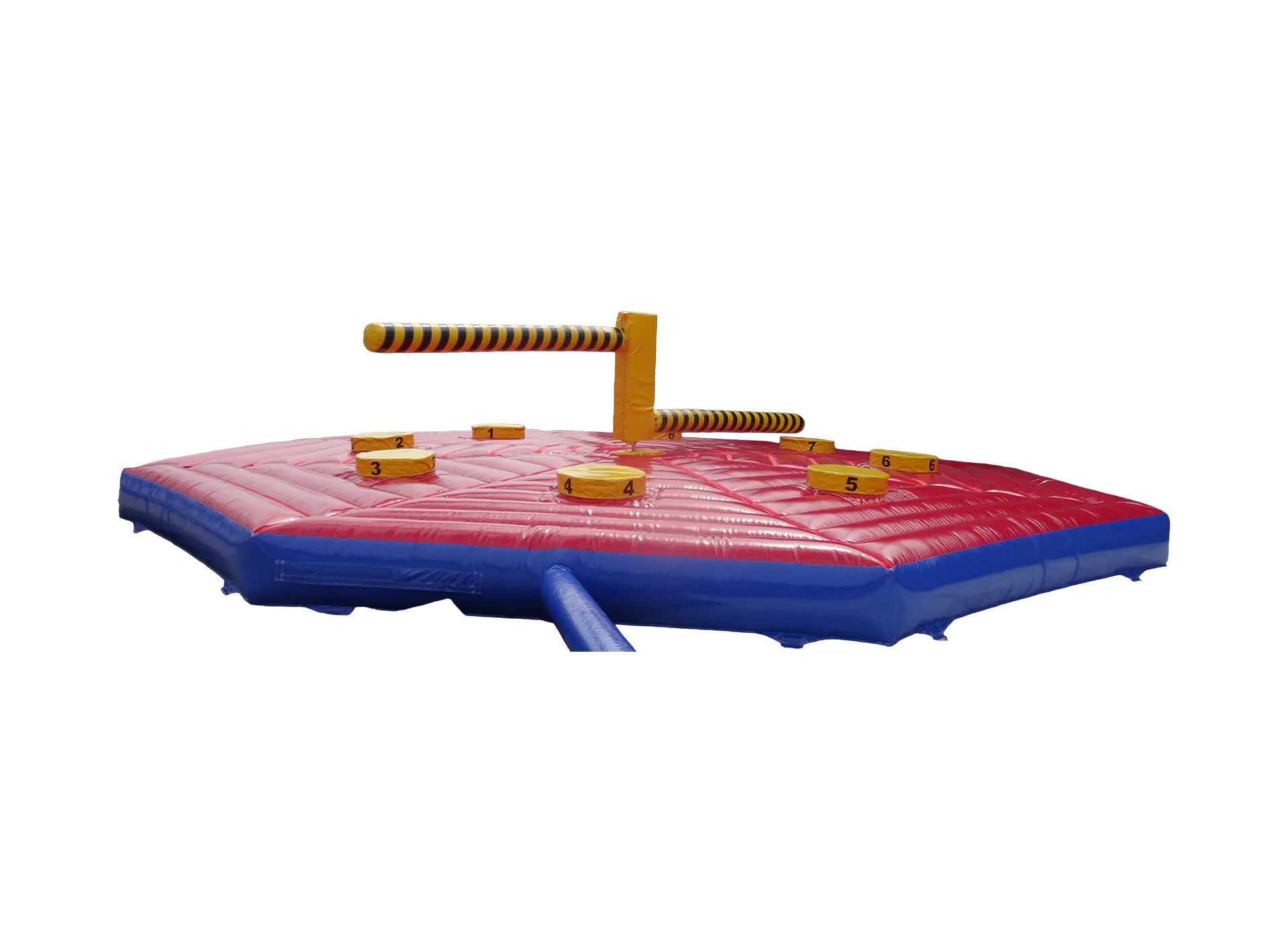 Dmuchana gra Last One Standing z łóżkiem, podium i podwójnym mechanizmem 9,5 × 9,5 m — zdjęcie 2 z 4