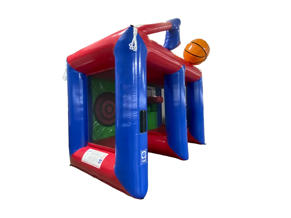 Dmuchana gra sportowa 2 w 1: rzutki i kosz 2,5 × 4,4 m — zdjęcie 2 z 6