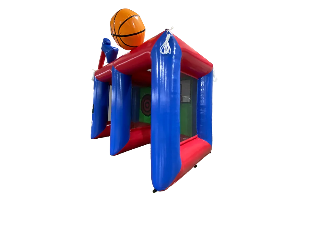 Dmuchana gra sportowa 2 w 1: rzutki i kosz 2,5 × 4,4 m — zdjęcie 5 z 6