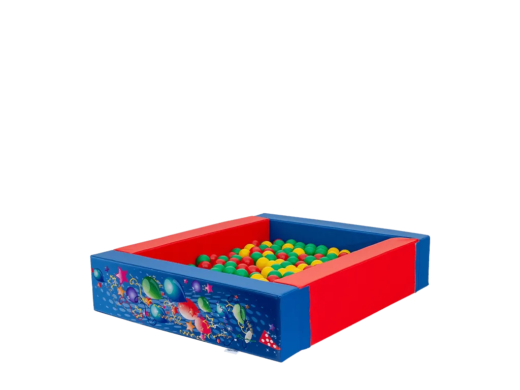 Zestaw soft play Party, 19 elementów, niebiesko-czerwony — zdjęcie 4 z 20