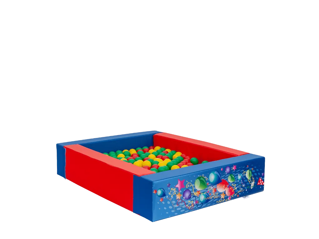 Zestaw soft play Party, 19 elementów, niebiesko-czerwony — zdjęcie 5 z 20