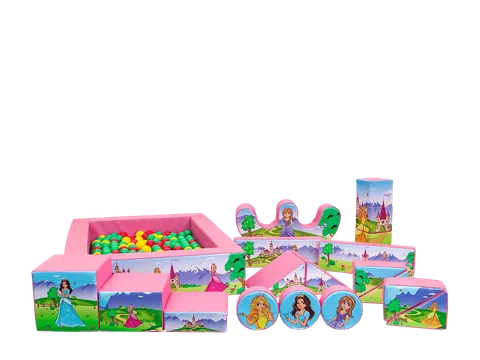 Zestaw soft play Księżniczka, 19 elementów