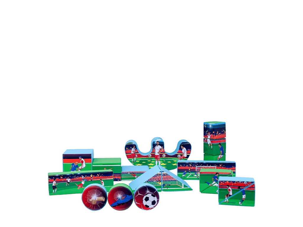 Zestaw soft play Piłka nożna, 19 elementów — zdjęcie 2 z 22