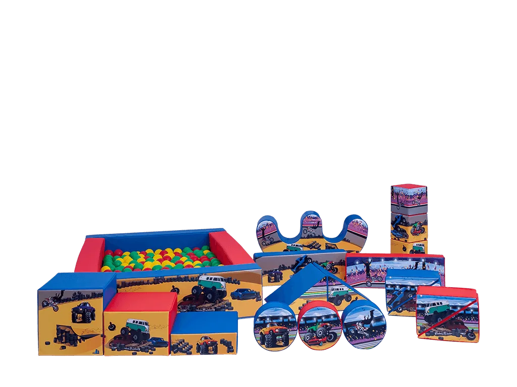 Zestaw soft play Monster Truck, 19 elementów — zdjęcie 1 z 22