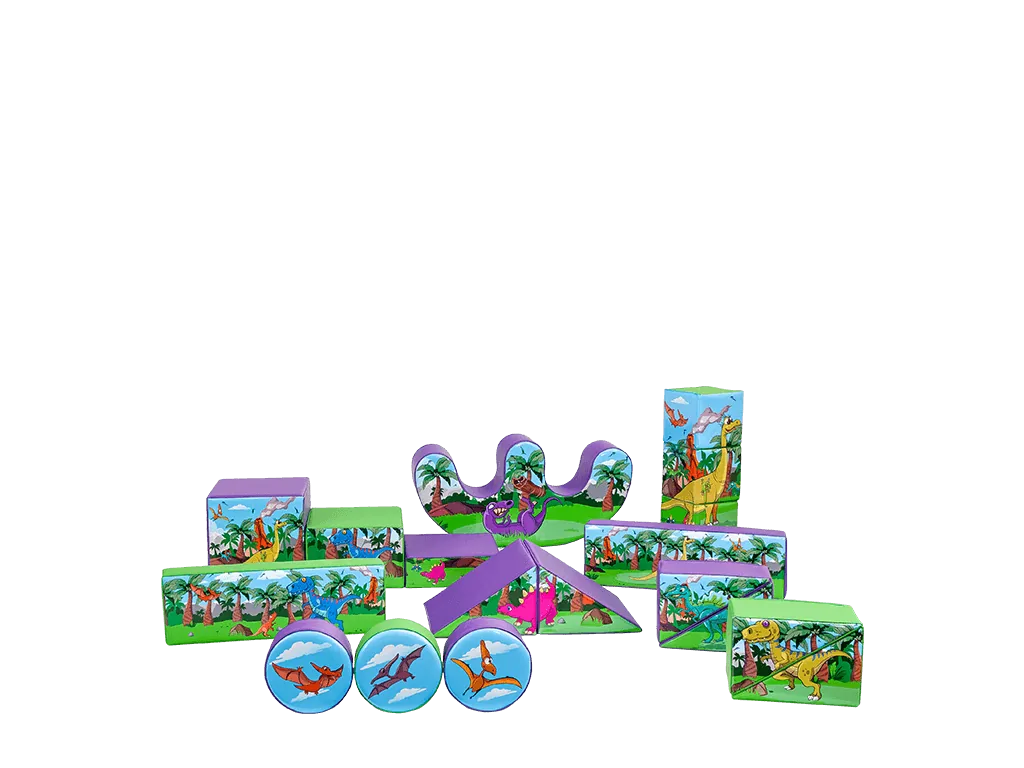 Zestaw soft play Dinozaury, 19 elementów — zdjęcie 2 z 20