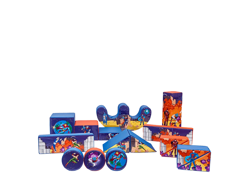 Zestaw soft play Superbohaterowie, 19 elementów — zdjęcie 2 z 20